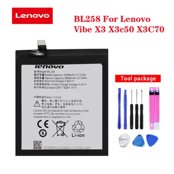 Batérie Pre Lenovo Atmosféra X3 X3c50 X3C70 Citrón x3a40 3500mAh BL258 Nové Originálne Nabíjacie Batérie Telefónu akku