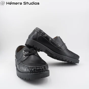 Hemera Studios mens topánky Nautic šaty topánky Pánske