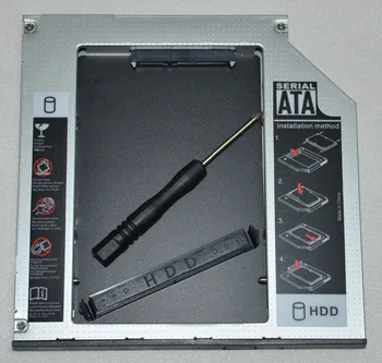 9.5 mm SATA 3 III 2. HDD SSD Pevný Disk Prípade Optických bay Caddy Adaptér Rámu Swap notebook 9,5 mm SATA, Optická Mechanika DVD ODD