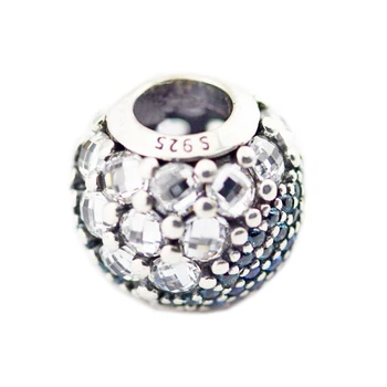 Korálky PRE Šperky, Takže DIY Mincový Striebro-Šperky, Modrá Očarený Pripraviť Kúzlo 925 Berloque Perles Čaro