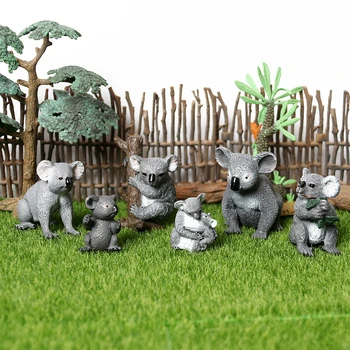 Realistické Austrálsky Voľne Žijúcich Zvierat Kangaroos Koala Rodiny Akčný Model Obrázok Figúrka Vzdelávacie Forest Farm Hračky Pre Deti