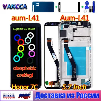 Pre LCD Huawei Honor 7C Aum-L41 Aum-L41 Displej Vancca2 Dotykový Displej Oleophobic povlak 10 Dotyk Digitalizátorom. Montáž Rámu Nástroje