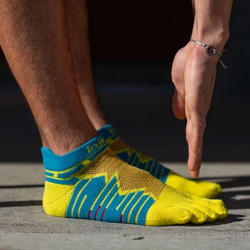 INJINJI Päť Prst, Prst Ponožky 2020 ULTRA Spustiť No-show Polovice Hmotnosti na Dlhé Vzdialenosti Beží na Bicykli pre mužov Marathon Ultra Maratón
