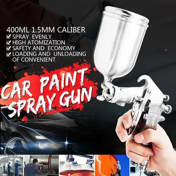 400 ML 1,5 mm Profesionálne Krmivo Sprej G osn Farby Postrekovač Airbrush Set Nerez Tryska Auto Autá Maľovanie Na Mieste Opravy