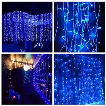 3x1/3x2/3x3m LED Cencúľ String Svetlá na Vianočné Rozprávky Svetlá garland Vonkajšie Domov Na Svadbu/Party/Záclony/Záhradné Dekorácie