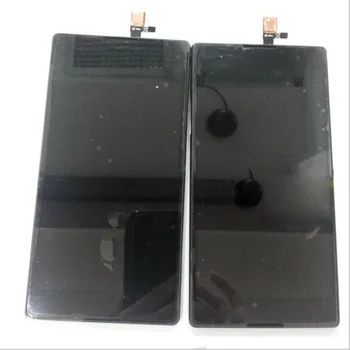 6.0 palcový Čierna Biela Farba Pre Sony Xperia T2 Ultra D5322 D5303 D5306 XM50 LCD Displej S Dotykový Snímač S montážou Rámu