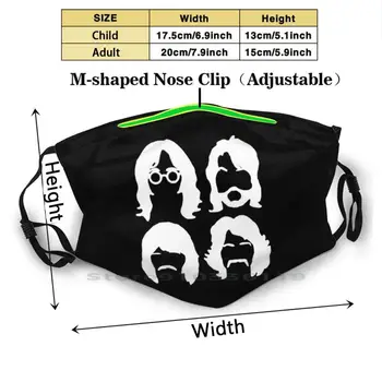 Štyri Konštrukcia Proti Prachu, Filter Umývateľný Tvár Masku Deti Cestnej Album Abbey Beatle Hudba