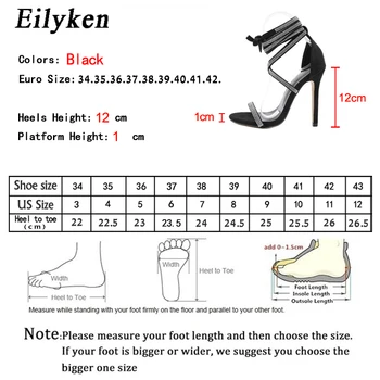 Eilyken Bling Crystal Sexy Sandále Pre Ženy, Otvorené prst Drahokamu Popruh Kríž vysokým podpätkom Sandále striptérka podpätky Šaty topánky