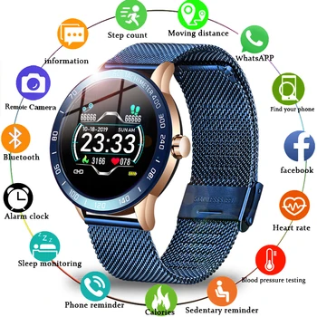LIGE 2020 Nové Inteligentné Hodinky Mužov Srdcovej frekvencie, Krvného Tlaku Multifunkčné Športové Smartwatch Krokomer, Vodotesný IP67 Fitness Tracker