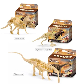 Vzdelávacie Hračky HOBBY Deti učia Triceratops Deti Dar Vedy Dinosaura Zemné Súpravy Montáž Model Budovy Kopanie Do