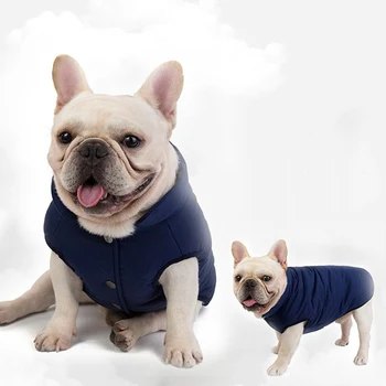 Zimné Psa Oblečenie, Francúzsky Buldog Fleece Vesta Teplá Bunda Oblečenie Psa Kabát Pre Malé Psy Chihuahua Teddy Oblečenie