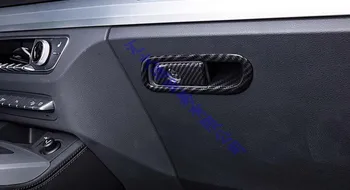 Pre Audi Q5 FY 2018 2019 2020 Uhlíkové Vlákna Štýl Interiéru Rukavice Box Rukoväť Kryt Trim 2 ks Auto Styling Príslušenstvo