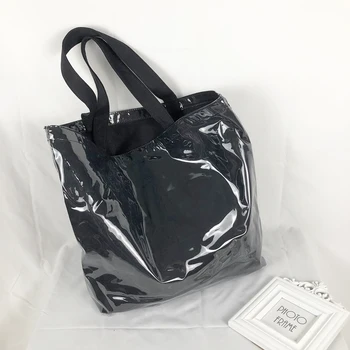 Módne kabelky 2019 new horúce predaj pvc nákupní taška zelená nákupná taška veľká kapacita nepremokavé tote bag taška cez rameno
