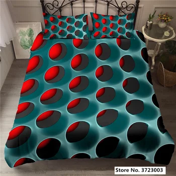 Moderné 3D posteľná bielizeň Sady Geometrické Perinu obliečka na Vankúš 2/3ks Twin Kráľovná King Size Posteľ, Oblečenie Pre domáci Textil,