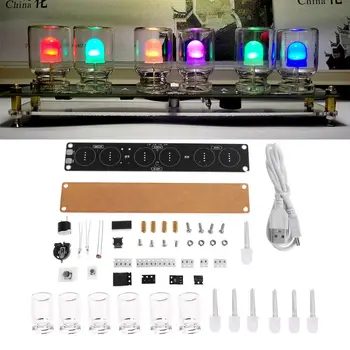 Kreatívne RGB Farba Hodiny Súpravy 51 SCM DIY Elektronické Kit Farebné Svetlo Hodiny