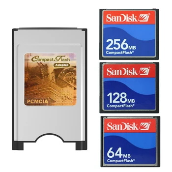 Pôvodné Sandisk CF KARTA 64 MB 128 MB 256 MB 512 MB 1 GB CompactFlash Karty S CF na PCMCIA Karty Adaptéra Pre Mercedes Benz