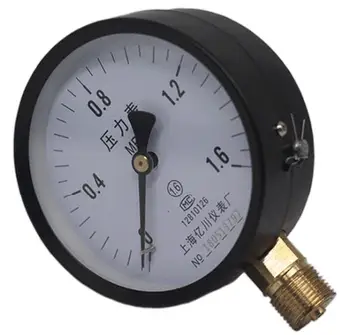 Y100 tlakomer 0.06 ~60 Mpa obyčajný ukazovateľ tlaku vody tlakomer nízky tlak tlak