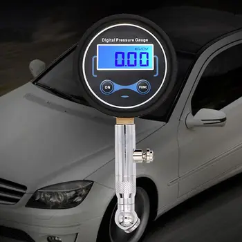 LCD Digitálny Pneumatiky tlakomer 0-200PSI Auto Pneumatika Tlak Vzduchu Pre Motocykle Automobily, nákladné Vozidlo Bicykli, Motorke Vozidla Tester