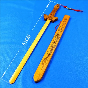 Detské hračky bamoo Čínsky meč katana hračka drevené nôž 2017New multicolor meč čakany hračka bábika hračka darčeky pre deti