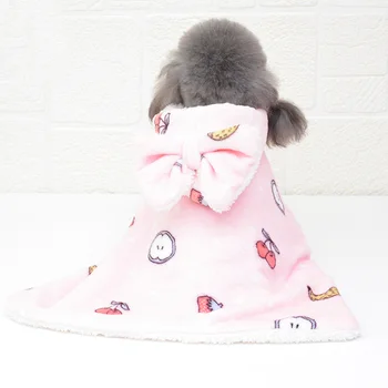 Pet pyžamo spací vak Psa spací vak plyšové teplá deka taška na jeseň v zime teplé oblečenie pre psy, pet oblečenie pre psov