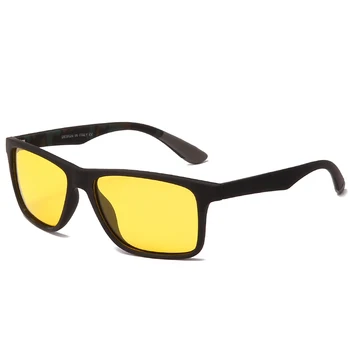 Muži Námestie Polarizované slnečné Okuliare Dizajn Značky Vintage Mužov Povlak Jazdy Slnečné okuliare UV400 Odtiene Okuliare Oculos de sol