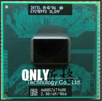 NOVÝ PROCESOR Notebook Core 2 Duo t9600 T9600 CPU 6M Cache/2.8 GHz/1066/Dual-Core Notebook procesor pre GM45/PM45