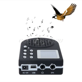 Umelé návnady na lov Vtákov Volajúceho Prenosný MP3 Prehrávač Vták Zvuku Reproduktor Zvierat Spev Zariadenie Zosilňovač Č Diaľkové Ovládanie