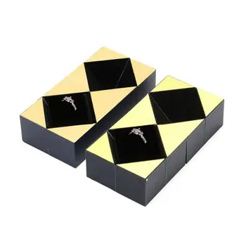Kreatívny Návrh Rubik\ \ 's Kocka Krúžok Box Osobné Valentine\ \ 's Day Darček Rubik\ \ 's Kocka Šperky Box Krúžok Box Krúžok Box Pre Disp