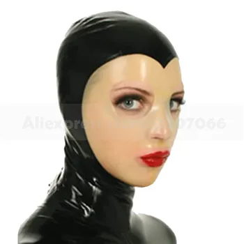 Transparentné tvár, latexové masky, odsávače gumy pokrývku hlavy ručné kapucňou pre patry späť zip RLM225