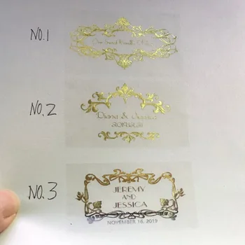60 Osobné Manželstva, Mr & Mrs sviečka jar kvetinový rám obdĺžnik nálepky vinyl Svadobný Dar svätého prijímania prítomné pole label dekor