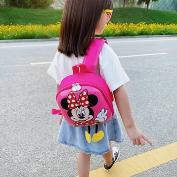 Disney batoh 3D mochila lech Minnie Mickey Mš EVA Aktovka Pevného Shell Batoh Cartoon Krásne Deti