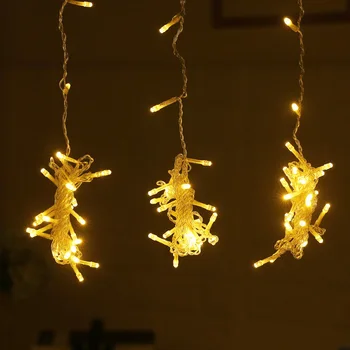 3x1/3x2/3x3m LED Cencúľ String Svetlá na Vianočné Rozprávky Svetlá Garland Vonkajšie Domov na Nový Rok Vianočné Dekorácie pre Domov