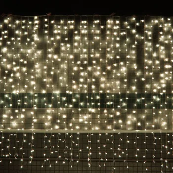 3x1/3x2/3x3m LED Cencúľ String Svetlá na Vianočné Rozprávky Svetlá Garland Vonkajšie Domov na Nový Rok Vianočné Dekorácie pre Domov