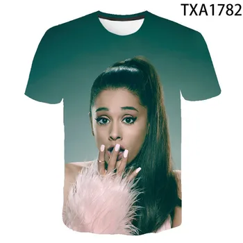 2020 Ariana Grande 3D Tričká Bežné Muži, Ženy, Deti Móda Krátky Rukáv Chlapec dievča Deti Vytlačené T-shirt Zaujímavé Topy Čaj