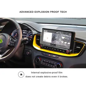 RUIYA Auto Screen Protector Pre Ceed X 2019 2020 10.25-Palcové GPS Navigácie, Dotknite sa Stredu Displeja Auto Interiéru Nálepky
