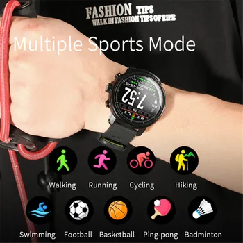 Battiphee Microwear Smartwatch L5 Muži Ženy Sportwatch Vodotesný IP68 Šport Režim Srdcového tepu Hudby Sociálne Správu Oznámiť