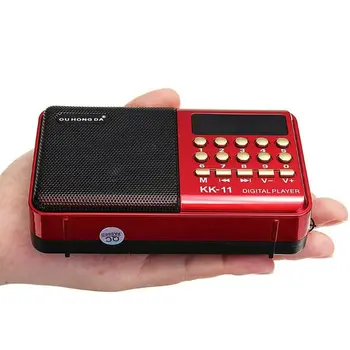 Prémiové Dobíjacie Mini Prenosné Ručné K11 Rádio, Multifunkčný Digitálny FM USB TF MP3 Prehrávač Reproduktor Zariadení, Dodávky Nové