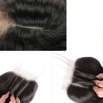 ANGIE KRÁĽOVNÁ Brazílie vlasy uzavretie rovno čipky uzavretie ľudské vlasy Čipky uzavretie remy vlasy Prirodzenej Farby zadarmo časť 