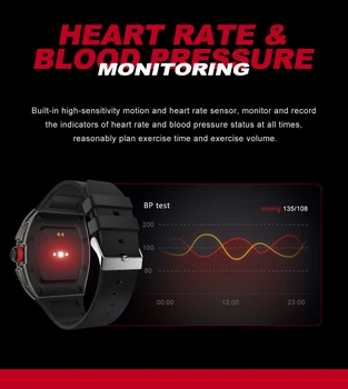 Pirát Smart Hodinky Tonneau 2020 Smartwatch Celej Obrazovke Srdcovej frekvencie, Krvného Tlaku IP68 Bluetooth Hovoru Pre Mužov, Ženy Android IOS