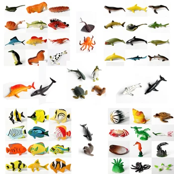 Podvodná Hlboké Morské Tvory Tropických rýb,Žralokov Zvierat Akčné Figúrky Morských Tvorov, Vzdelávacie Hračky pre Deti-Najrôznejších Štýlov