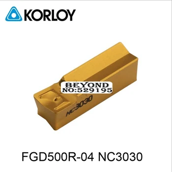 Pôvodné Korloy FGD500R-04 NC3030 FGD300R-03 NC3030 FGD400R-04 NC3030 Karbidu Vložky FGD FGD500 Smerom Čepeľ Sústruhu Frézy Nástroje
