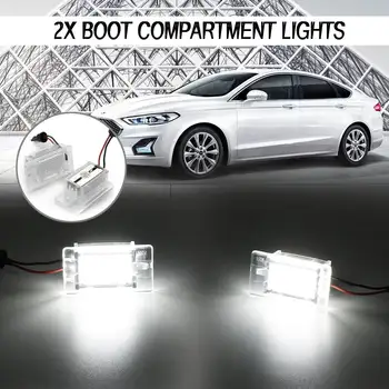Pár Priestoru svetlá, Dvere, Interiér Boot Skladovanie LED svetlo dvere Auta Lampa pre Ford Focus MK2 cabriolet pre Fiesta Escort B-Max