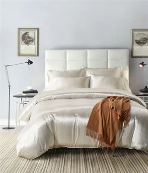 Luxusné Moruša hodváb posteľná bielizeň sady perinu prehoz cez posteľ posteľ list kráľ/kráľovná/v plnej veľkosti