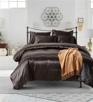 Luxusné Moruša hodváb posteľná bielizeň sady perinu prehoz cez posteľ posteľ list kráľ/kráľovná/v plnej veľkosti