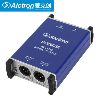 Alctron SC230N profesionálne izolovaný signál splitter mikrofón splitter s manželskou XLR výstupy