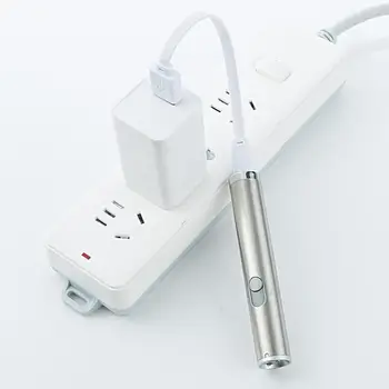 3 in1 500LM Mini USB Baterka Hliníkovej Zliatiny USB Nabíjateľné LED Laserové Učiť & UV Pochodeň Pen & Baterka Multifunkčné Svietidlo