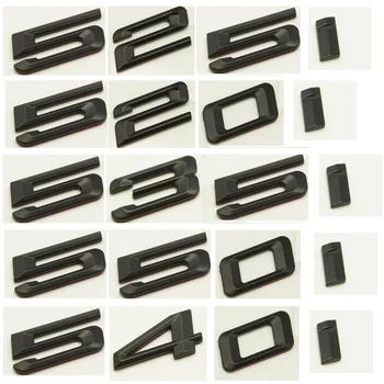 Matný Čierny ABS Počet Písmen Slovo Kufri Odznak Znak Emblémy pre BMW 5 Series 520i 523i 525i 528i 530i 535i 540i 545i k550i