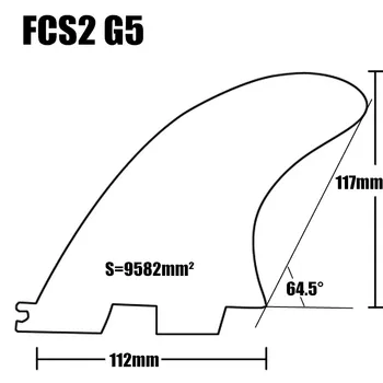 FCSII G5 M Veľkosť Tri fin nastaviť Surf Honeycomb Plutvy FCS 2 Fin Hot Predaj FCS II Fin Quilhas