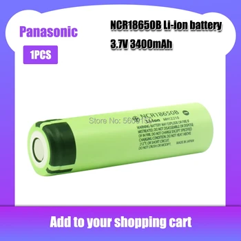 1PCS Nový, Originálny Panasonic NCR18650B 3,7 v 3400mah 18650 Lítiová Nabíjateľná Batéria NCR 18650B pre Notebook Baterka buniek