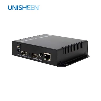 Unisheen SRT RTSP RTMPS UDP ONVIF 1080p H. 265 H. 264 IPTV Video Encoder HDMI Slučky Zero-Mas Youtube, Facebook Wowza Vmix Wirecast